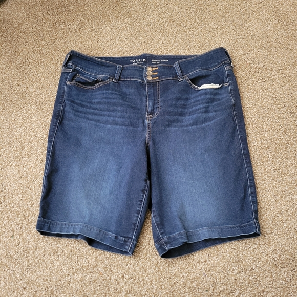 torrid Pants - Torrid Denim Bermuda Super Soft High Rise Short Jegging